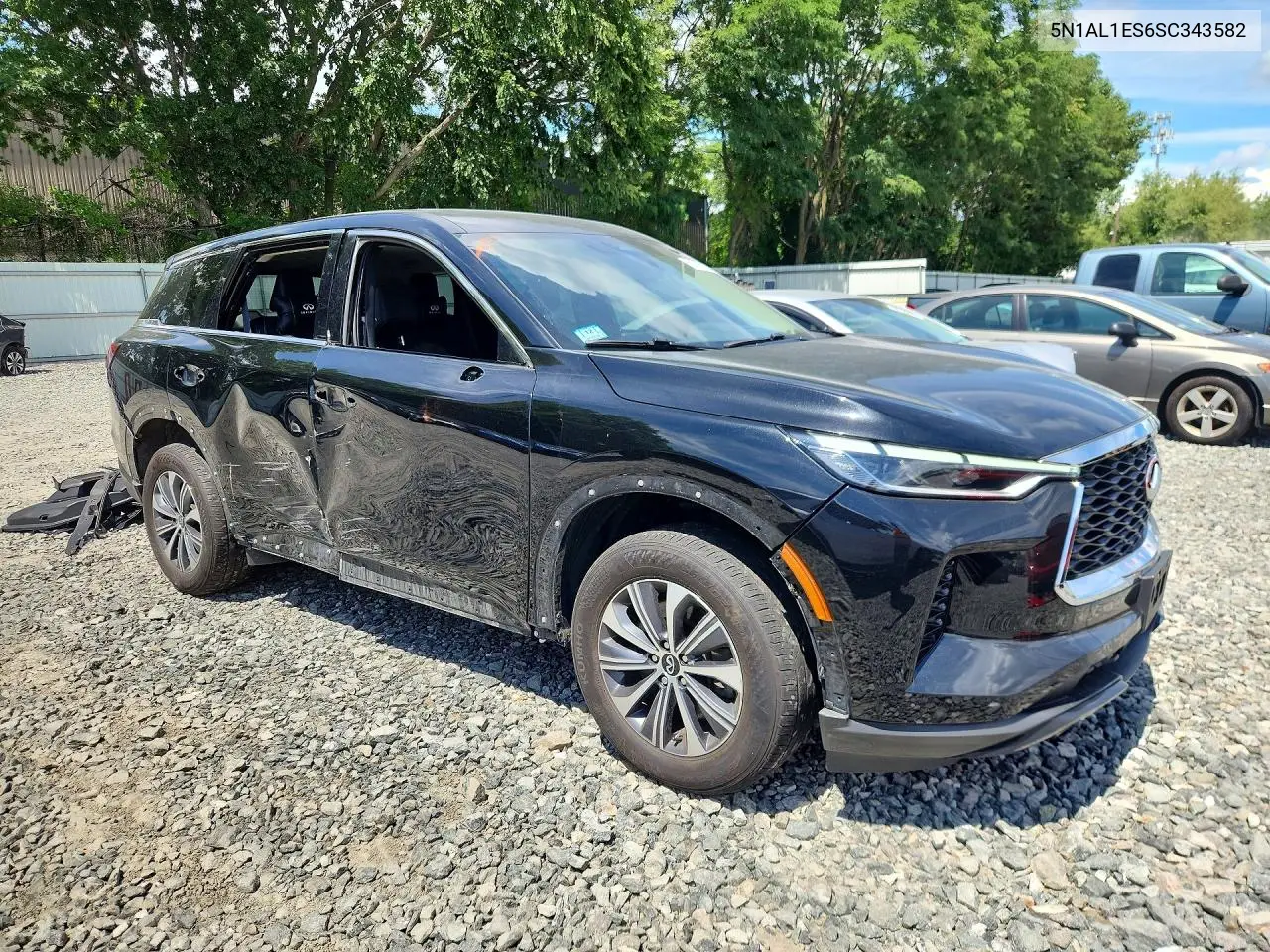 2025 Infiniti Qx60 Pure VIN: 5N1AL1ES6SC343582 Lot: 59780316