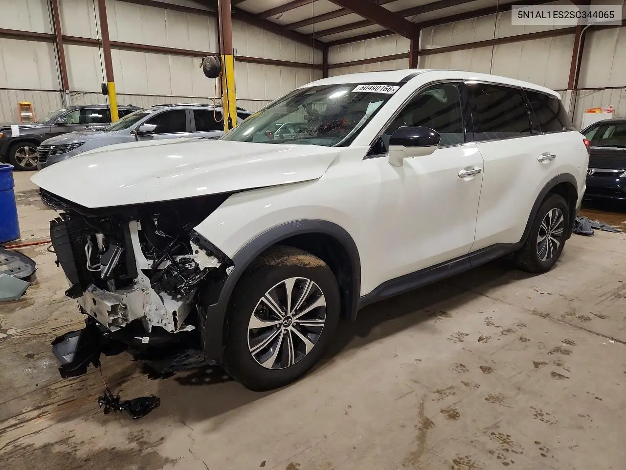 2025 Infiniti Qx60 Pure VIN: 5N1AL1ES2SC344065 Lot: 60490166
