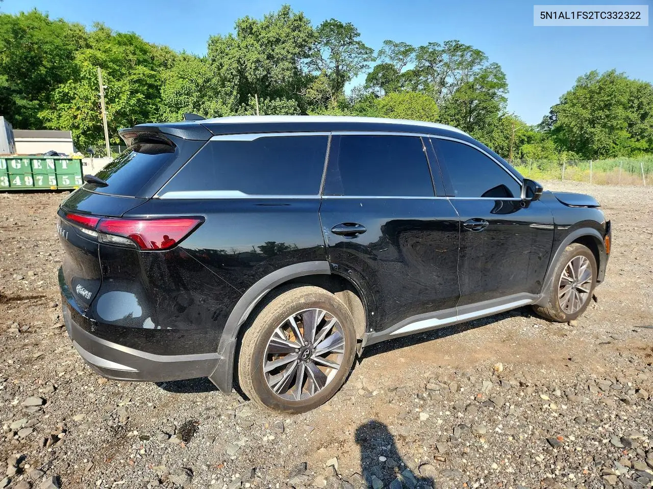 2026 Infiniti Qx60 Luxe VIN: 5N1AL1FS2TC332322 Lot: 60756216