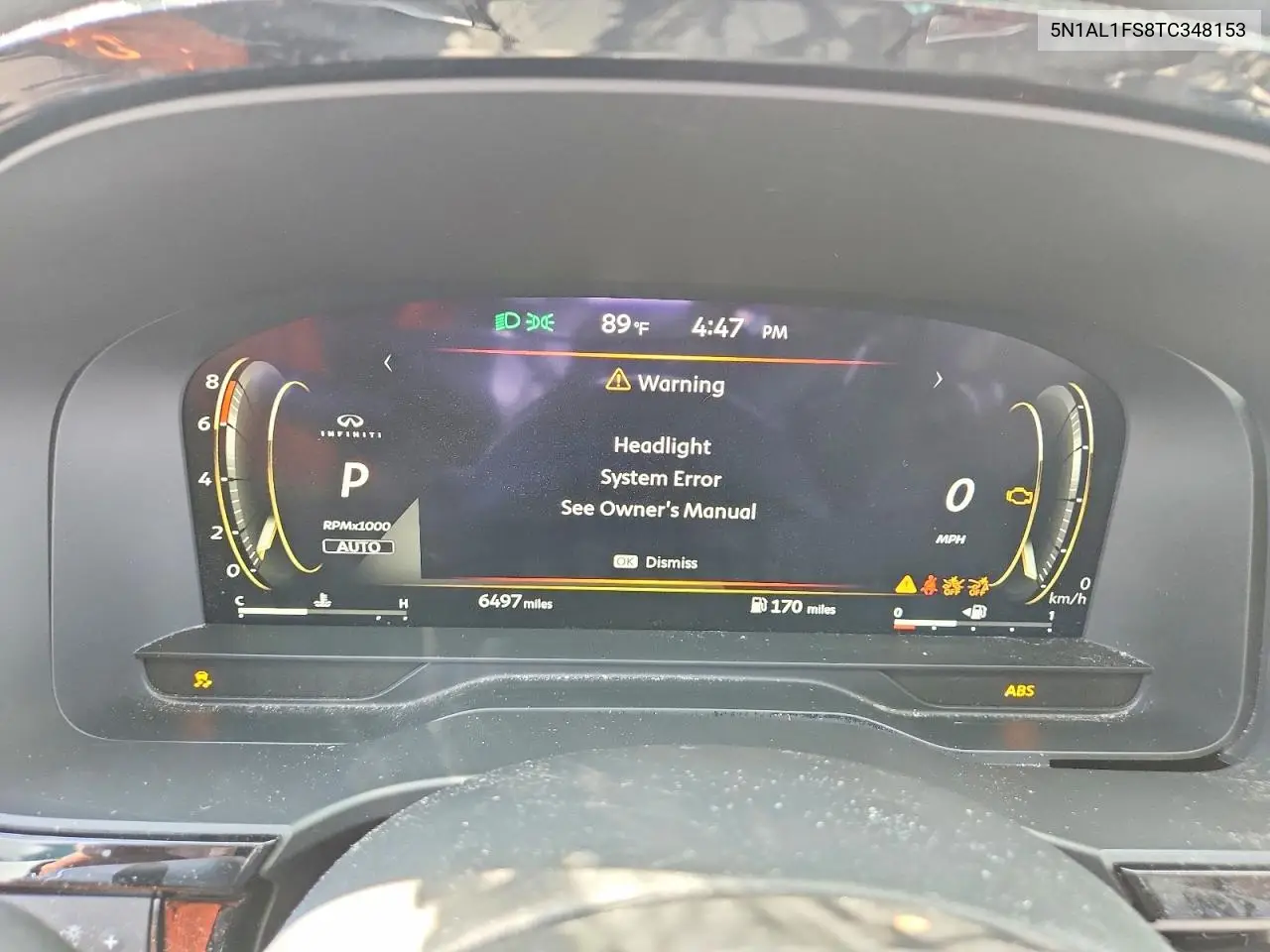 5N1AL1FS8TC348153 2026 Infiniti Qx60 Luxe