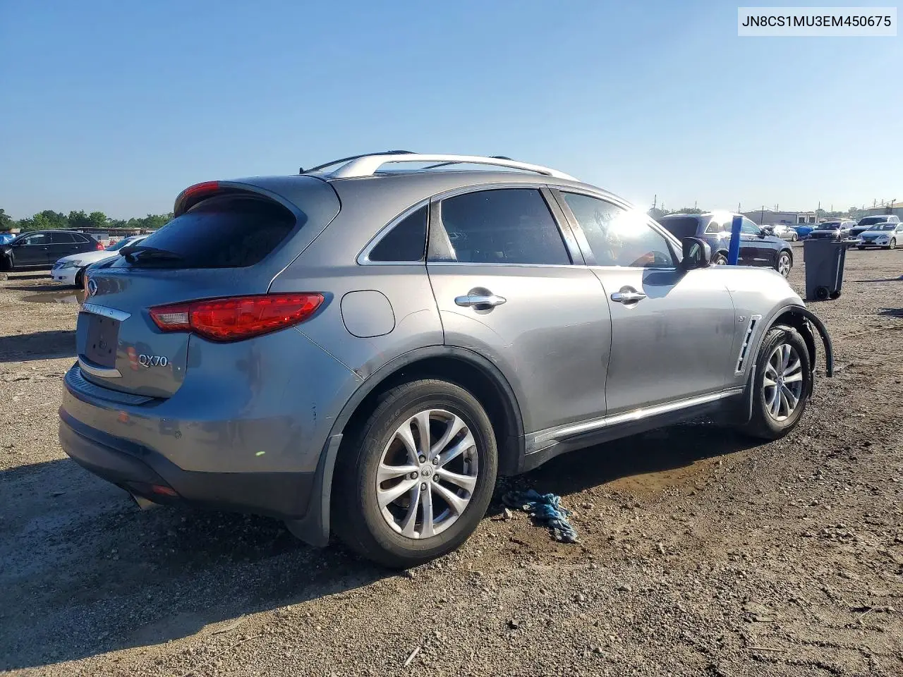 2014 Infiniti Qx70 Base VIN: JN8CS1MU3EM450675 Lot: 52841896