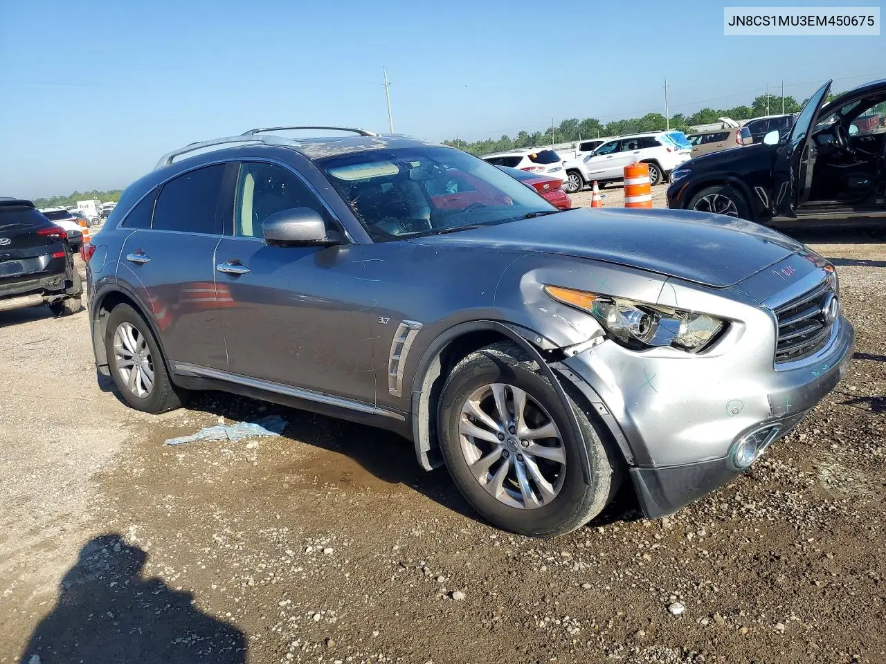 2014 Infiniti Qx70 Base VIN: JN8CS1MU3EM450675 Lot: 52841896