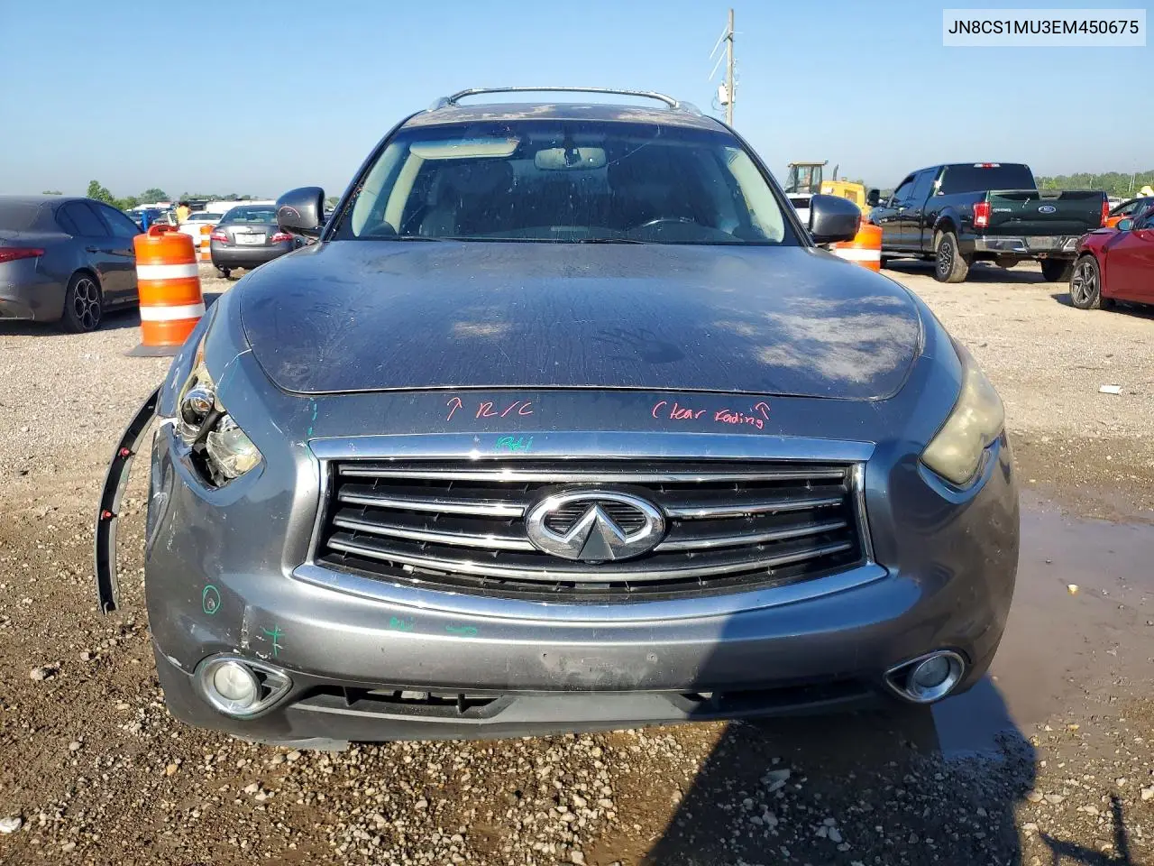 2014 Infiniti Qx70 Base VIN: JN8CS1MU3EM450675 Lot: 52841896