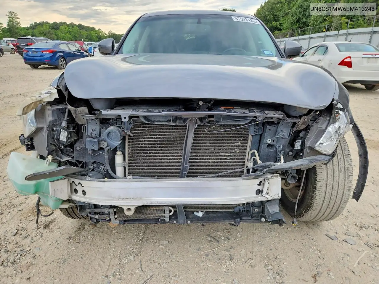 2014 Infiniti Qx70 Base VIN: JN8CS1MW6EM413248 Lot: 57523186
