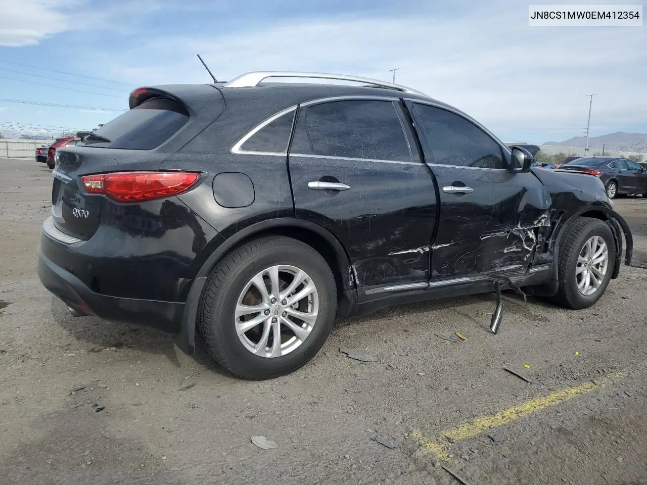 2014 Infiniti Qx70 VIN: JN8CS1MW0EM412354 Lot: 57900776