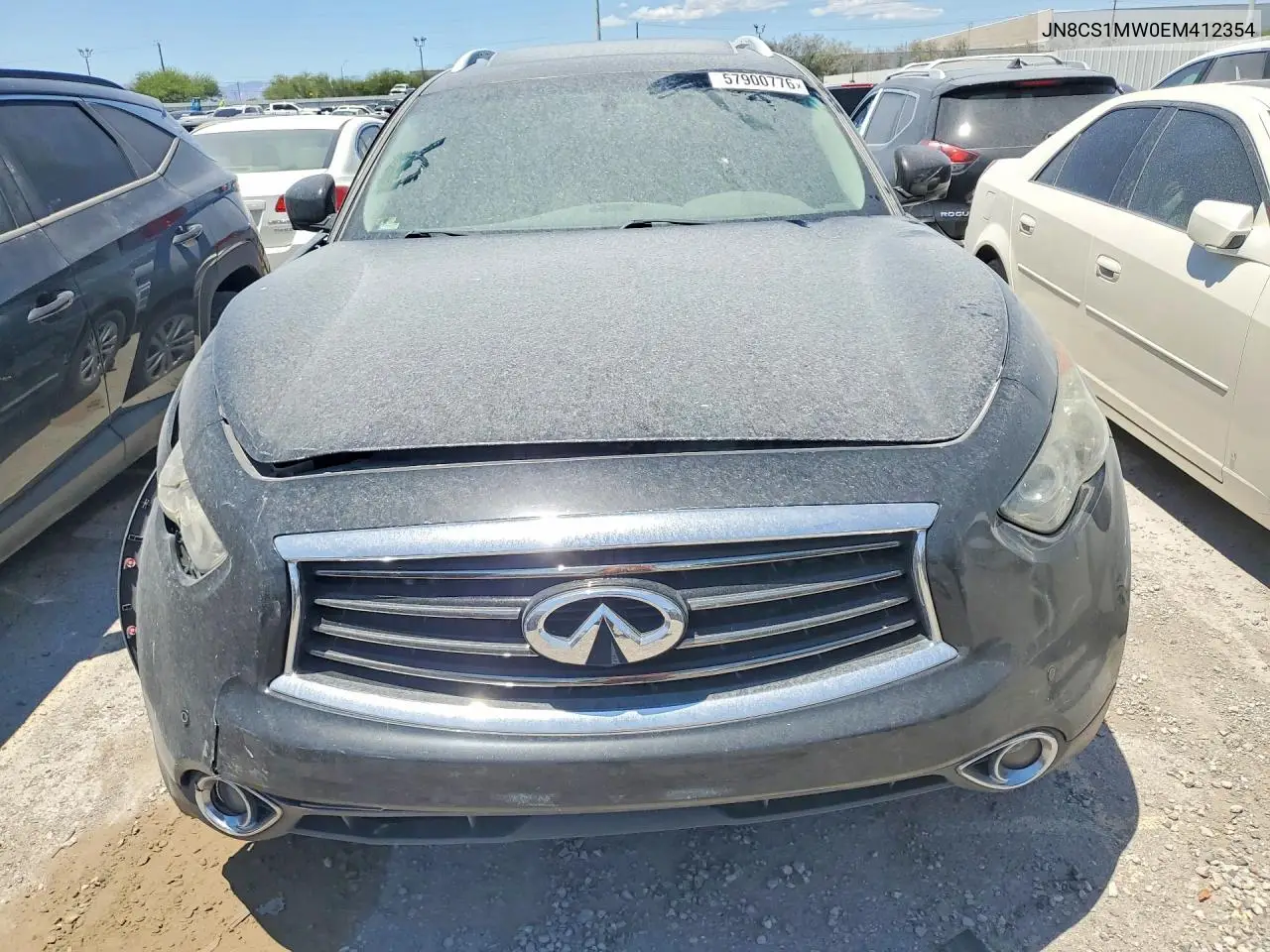 2014 Infiniti Qx70 VIN: JN8CS1MW0EM412354 Lot: 57900776