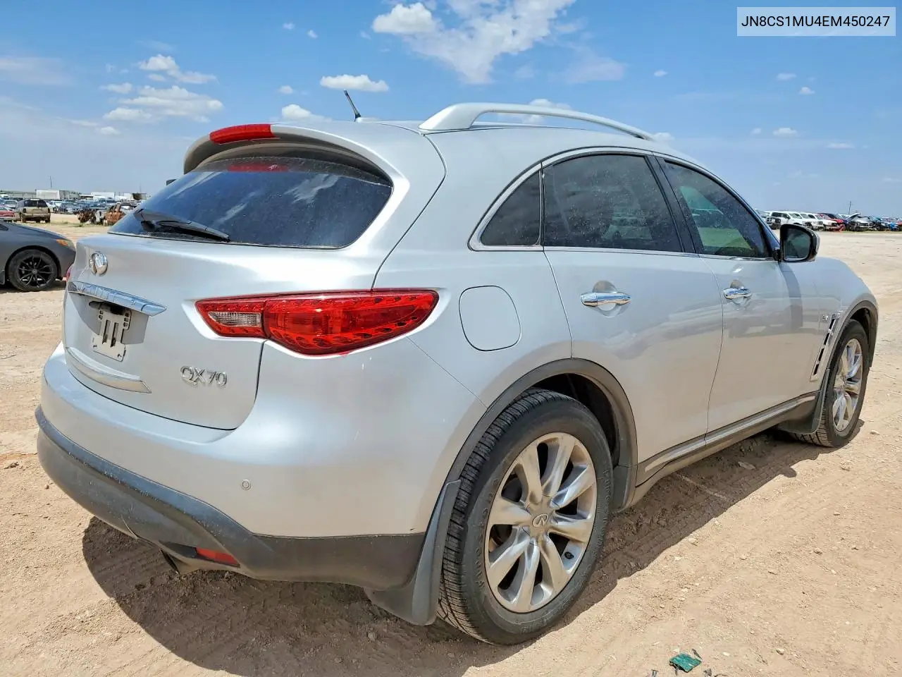 2014 Infiniti Qx70 Base VIN: JN8CS1MU4EM450247 Lot: 59166746