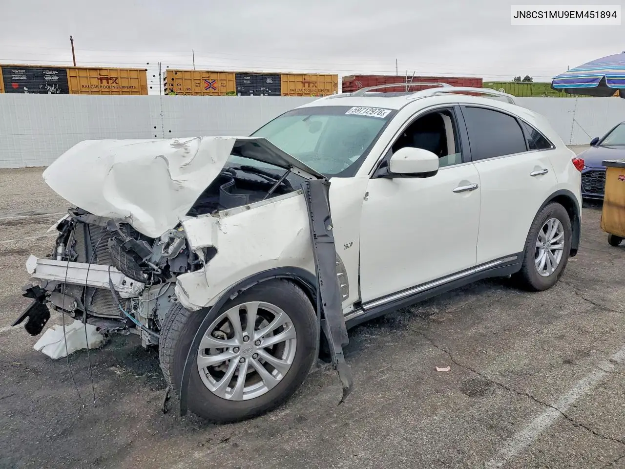 2014 Infiniti Qx70 Base VIN: JN8CS1MU9EM451894 Lot: 59712976