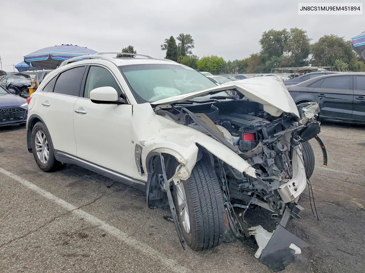 2014 Infiniti Qx70 Base VIN: JN8CS1MU9EM451894 Lot: 59712976