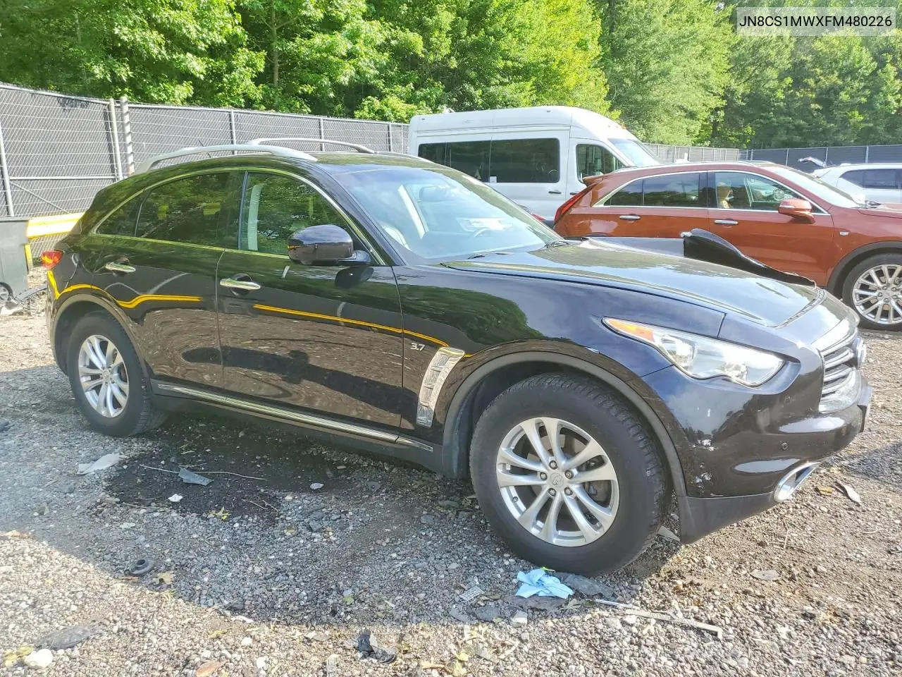 2015 Infiniti Qx70 Base VIN: JN8CS1MWXFM480226 Lot: 58720116