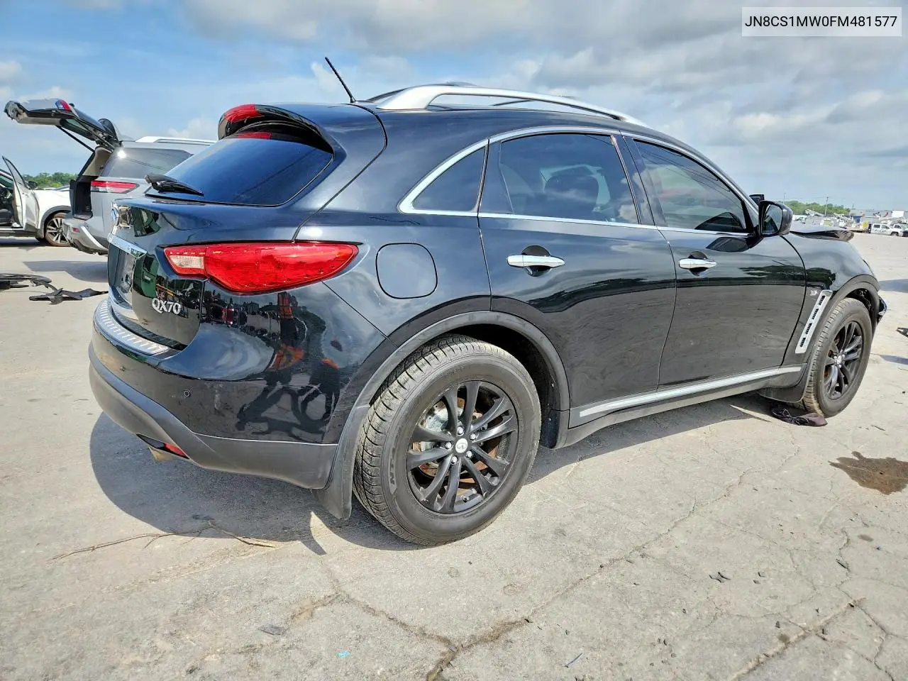 2015 Infiniti Qx70 Base VIN: JN8CS1MW0FM481577 Lot: 61812386