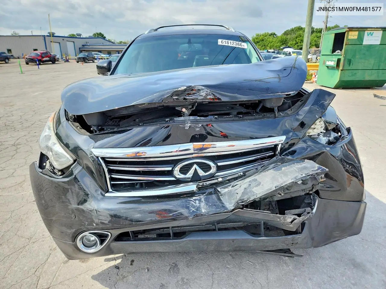 2015 Infiniti Qx70 Base VIN: JN8CS1MW0FM481577 Lot: 61812386