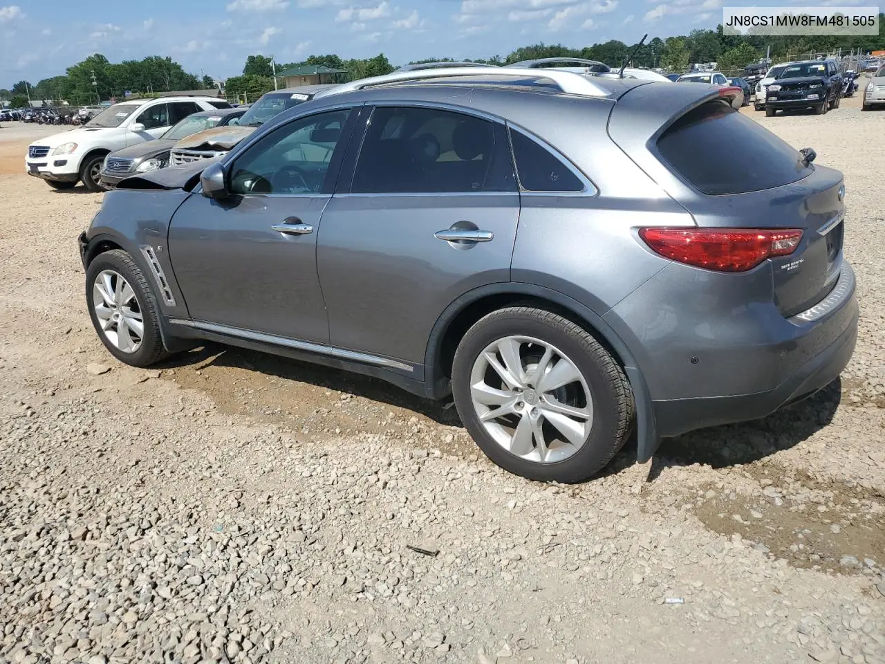 2015 Infiniti Qx70 VIN: JN8CS1MW8FM481505 Lot: 64852225