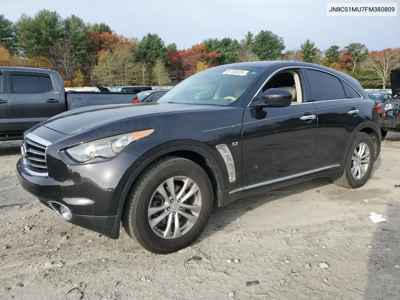 2015 Infiniti Qx70 Base VIN: JN8CS1MU7FM380809 Lot: 91103475