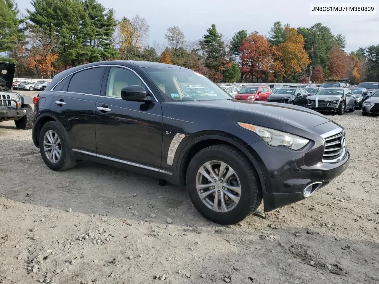 2015 Infiniti Qx70 Base VIN: JN8CS1MU7FM380809 Lot: 91103475