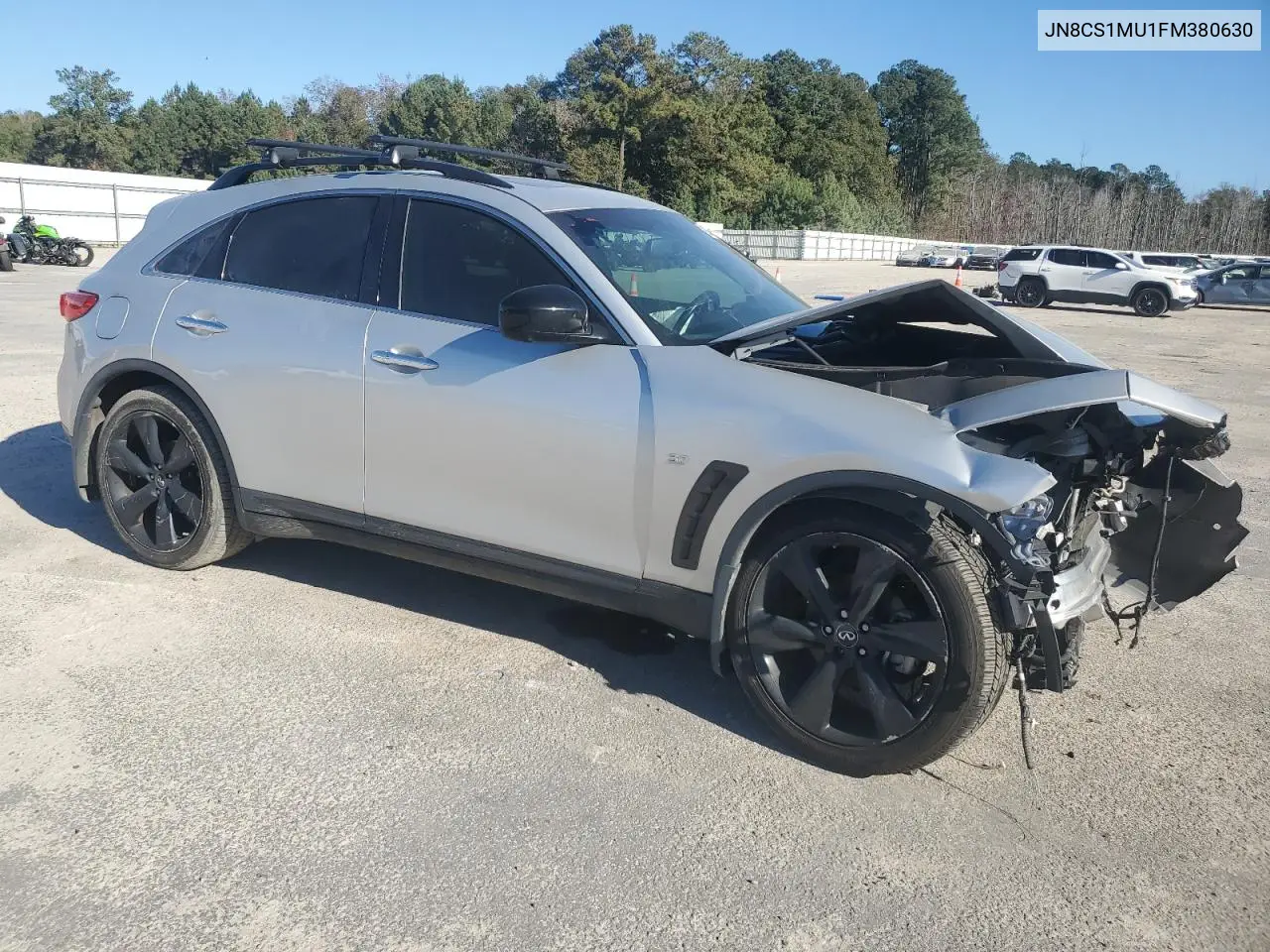 2015 Infiniti Qx70 VIN: JN8CS1MU1FM380630 Lot: 92976305