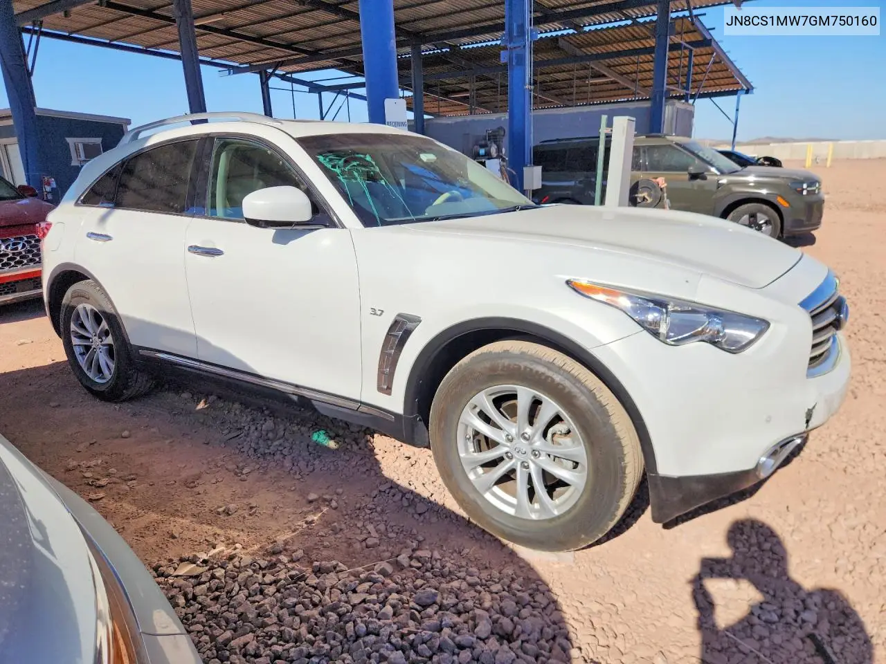 2016 Infiniti Qx70 Base VIN: JN8CS1MW7GM750160 Lot: 55630316