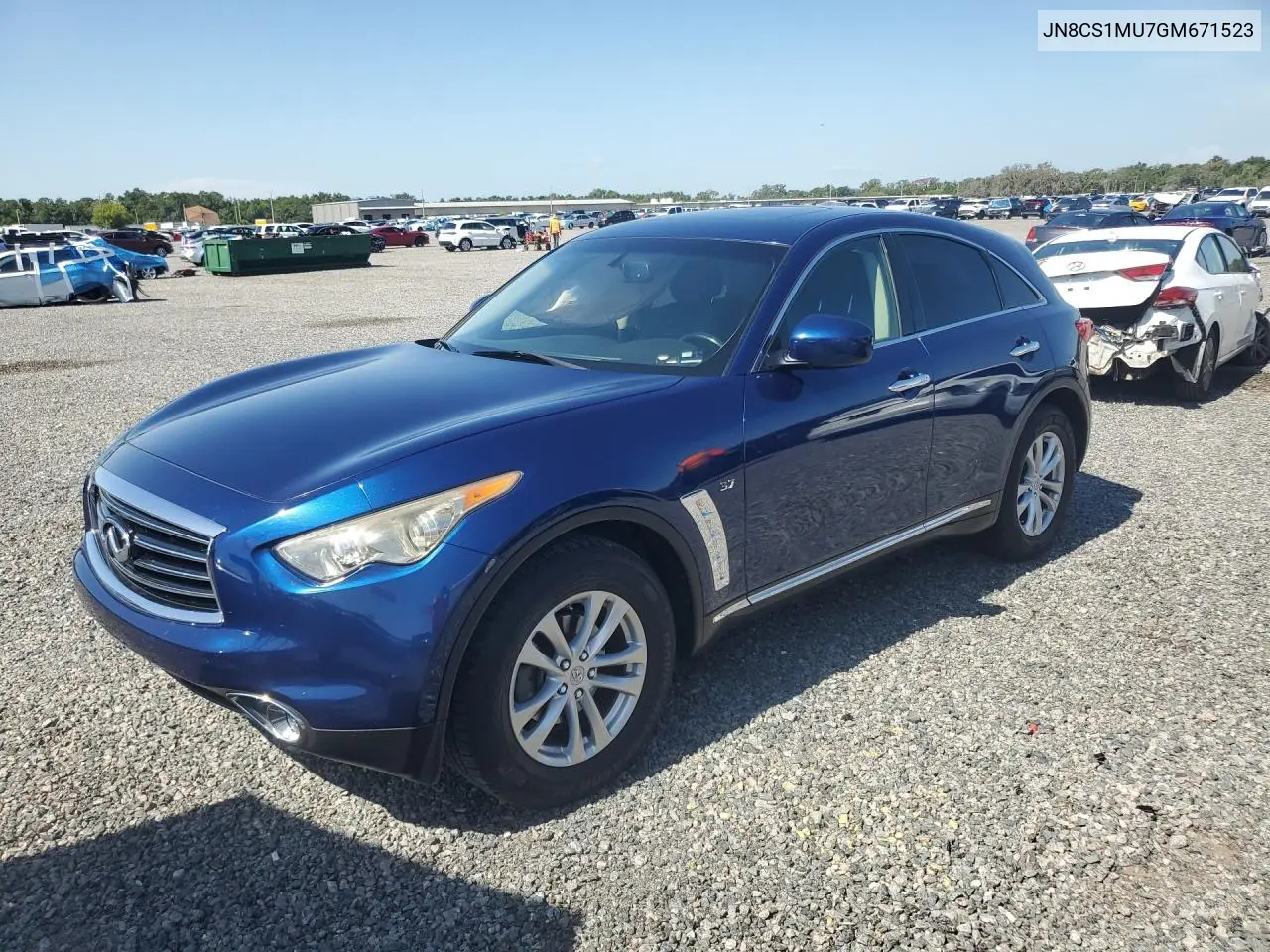 2016 Infiniti Qx70 Base VIN: JN8CS1MU7GM671523 Lot: 59056346