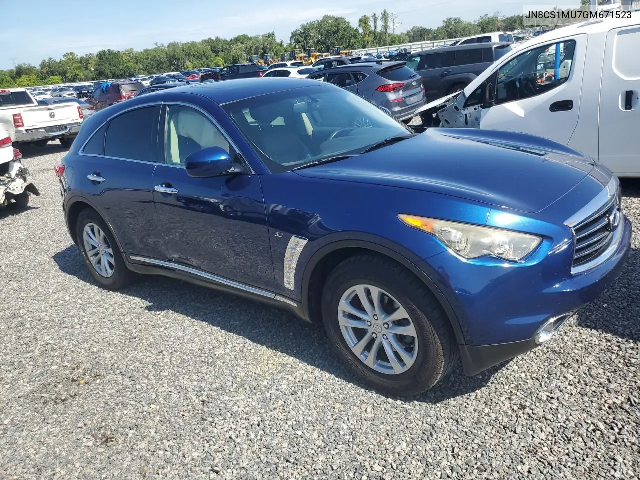 2016 Infiniti Qx70 Base VIN: JN8CS1MU7GM671523 Lot: 59056346