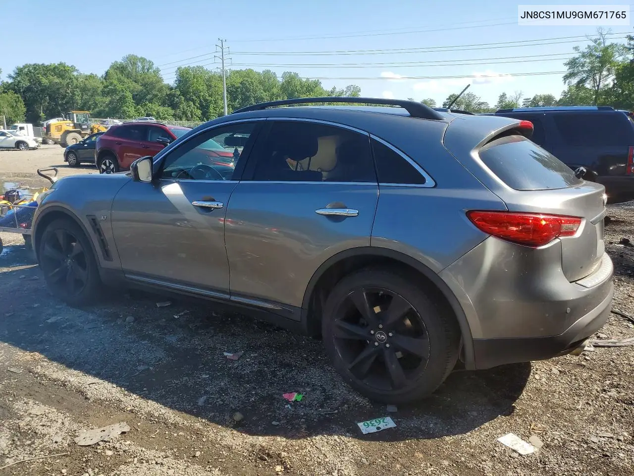 2016 Infiniti Qx70 Base VIN: JN8CS1MU9GM671765 Lot: 59193736