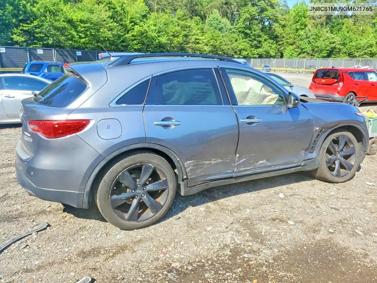 2016 Infiniti Qx70 Base VIN: JN8CS1MU9GM671765 Lot: 59193736