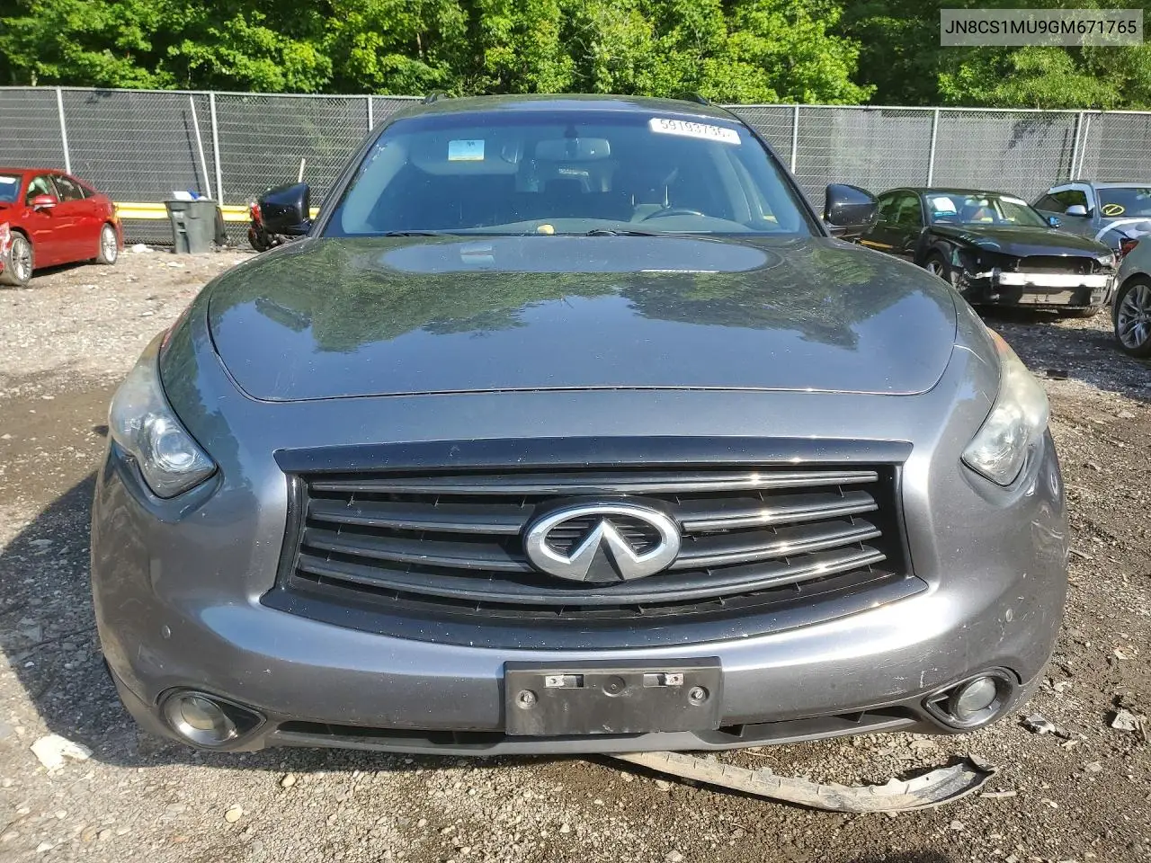 2016 Infiniti Qx70 Base VIN: JN8CS1MU9GM671765 Lot: 59193736