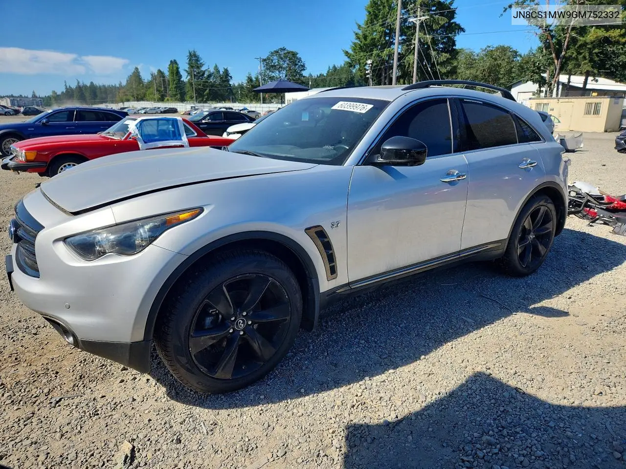 2016 Infiniti Qx70 Base VIN: JN8CS1MW9GM752332 Lot: 60399976
