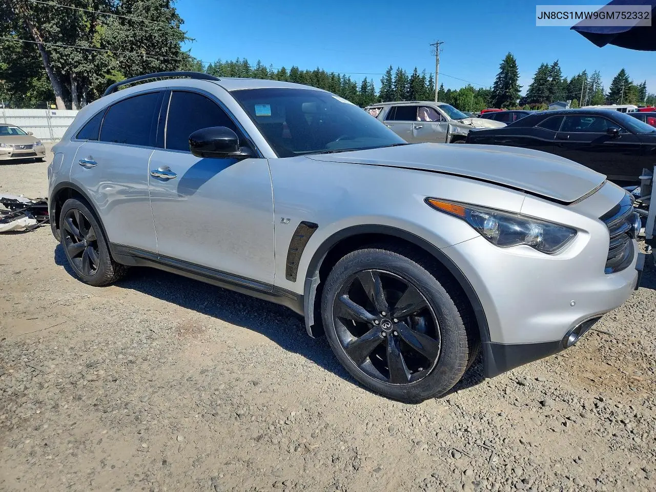 2016 Infiniti Qx70 Base VIN: JN8CS1MW9GM752332 Lot: 60399976