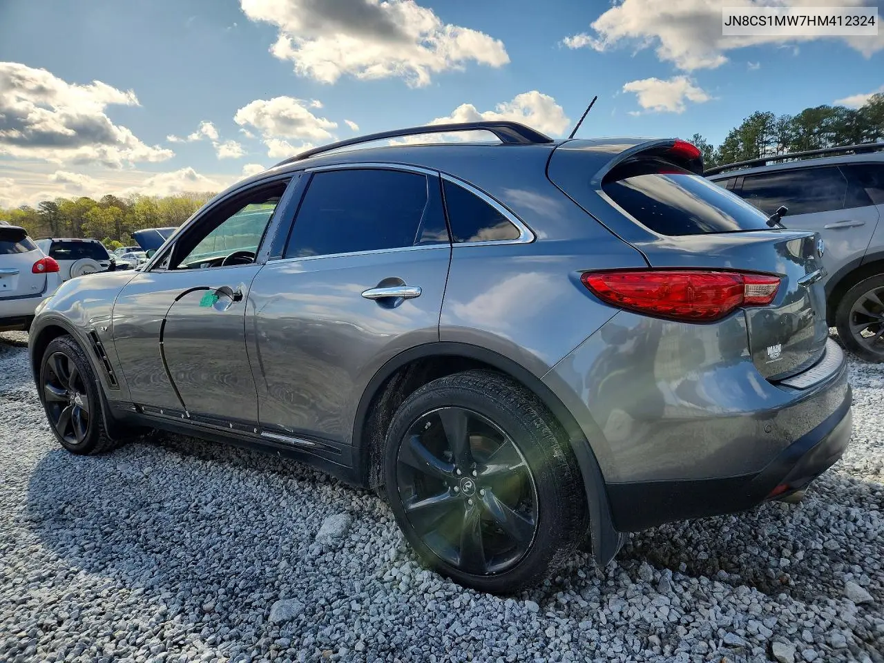 2017 Infiniti Qx70 VIN: JN8CS1MW7HM412324 Lot: 46142226