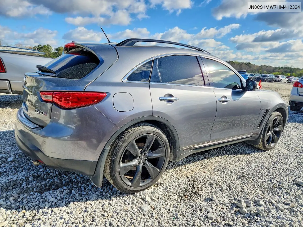 2017 Infiniti Qx70 VIN: JN8CS1MW7HM412324 Lot: 46142226