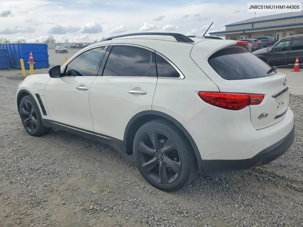 2017 Infiniti Qx70 Base VIN: JN8CS1MU1HM144305 Lot: 46932356