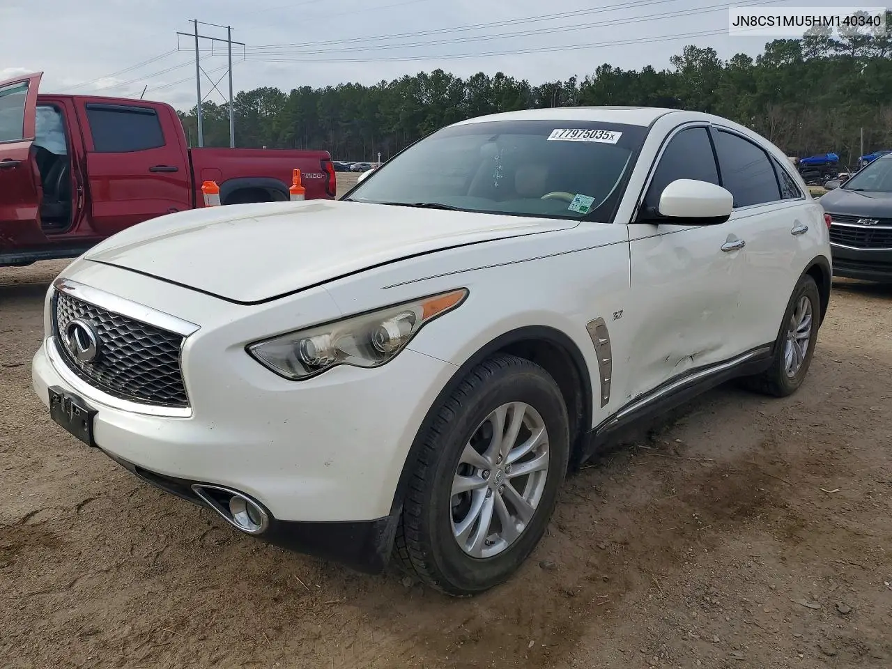 2017 Infiniti Qx70 VIN: JN8CS1MU5HM140340 Lot: 49143046