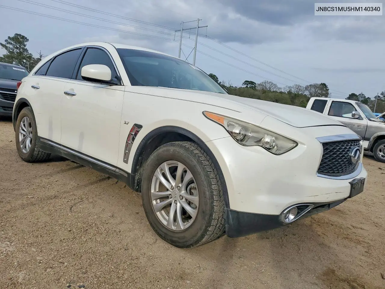 2017 Infiniti Qx70 VIN: JN8CS1MU5HM140340 Lot: 49143046