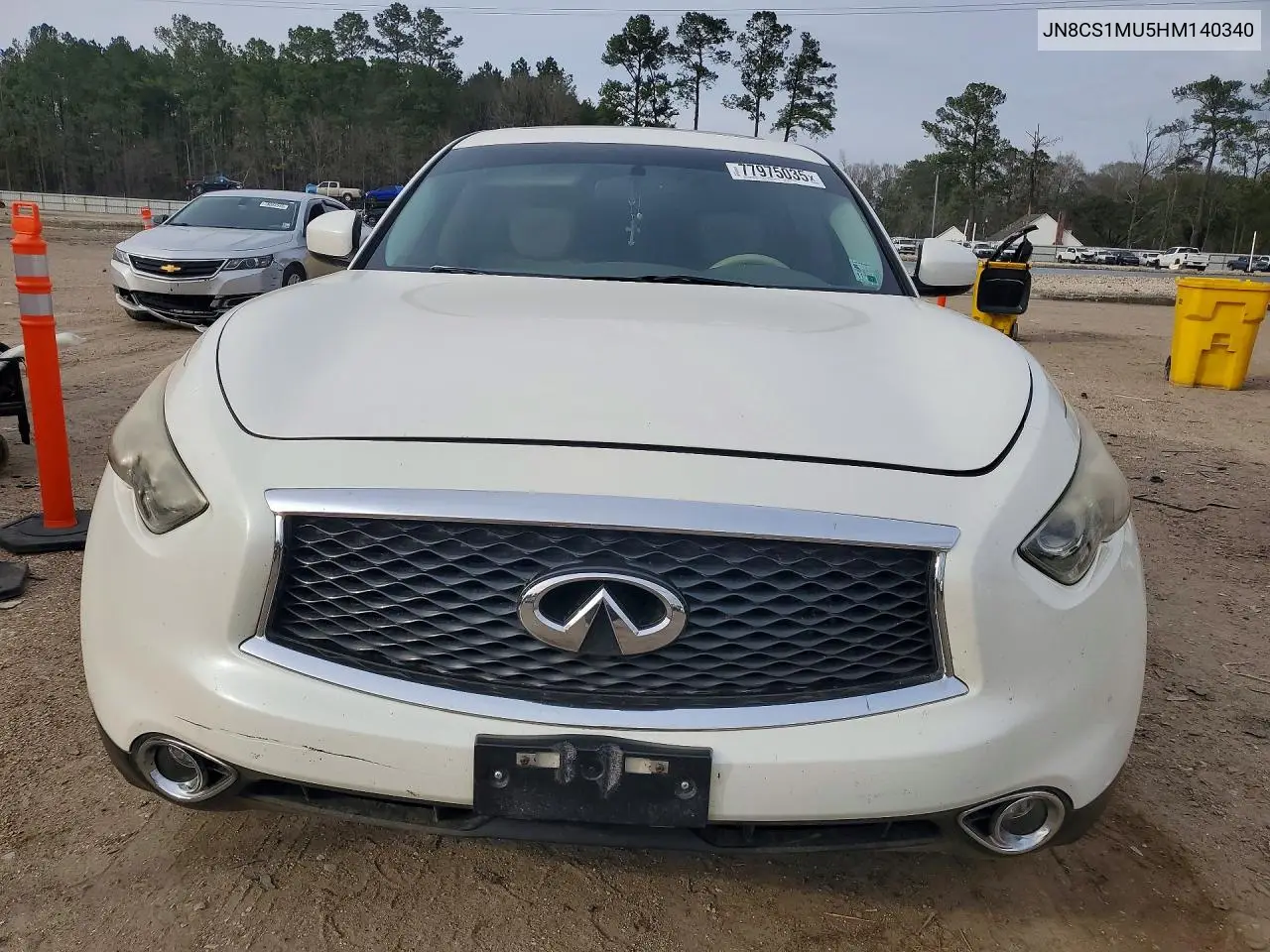 2017 Infiniti Qx70 VIN: JN8CS1MU5HM140340 Lot: 49143046
