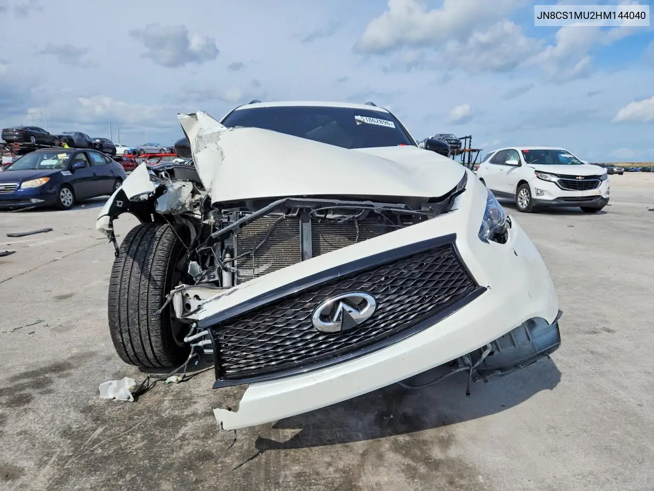 2017 Infiniti Qx70 Base VIN: JN8CS1MU2HM144040 Lot: 51862896