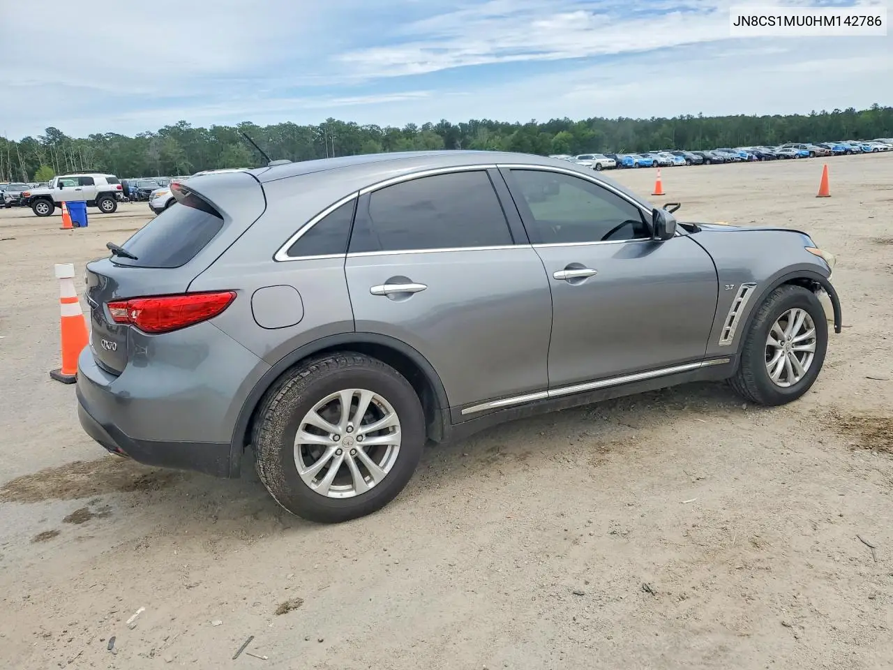 2017 Infiniti Qx70 Base VIN: JN8CS1MU0HM142786 Lot: 52700706