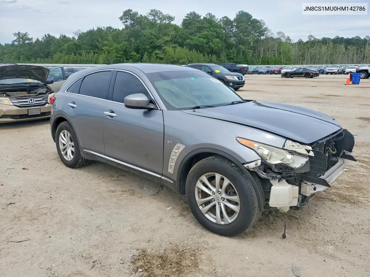2017 Infiniti Qx70 Base VIN: JN8CS1MU0HM142786 Lot: 52700706