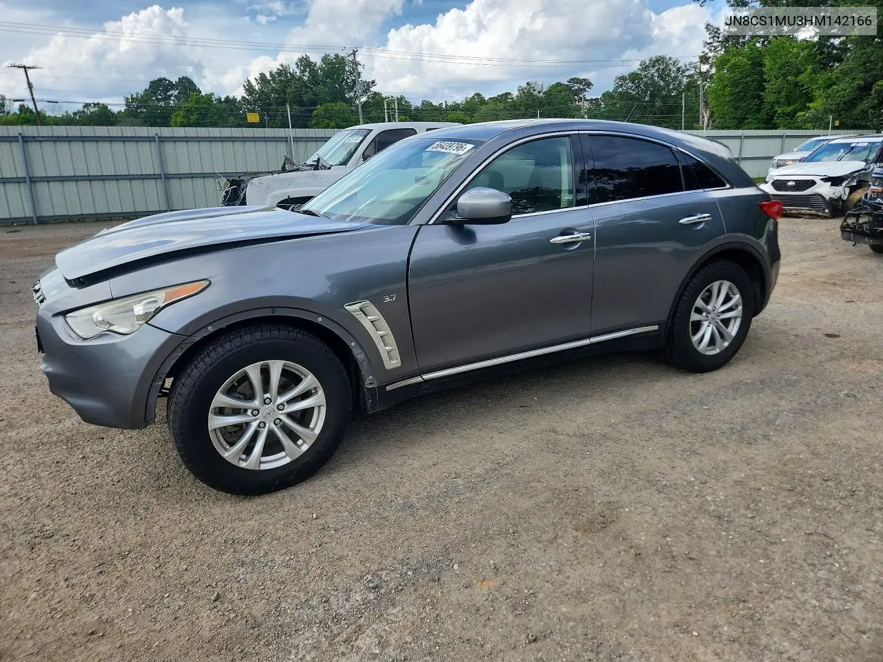 2017 Infiniti Qx70 Base VIN: JN8CS1MU3HM142166 Lot: 56439796