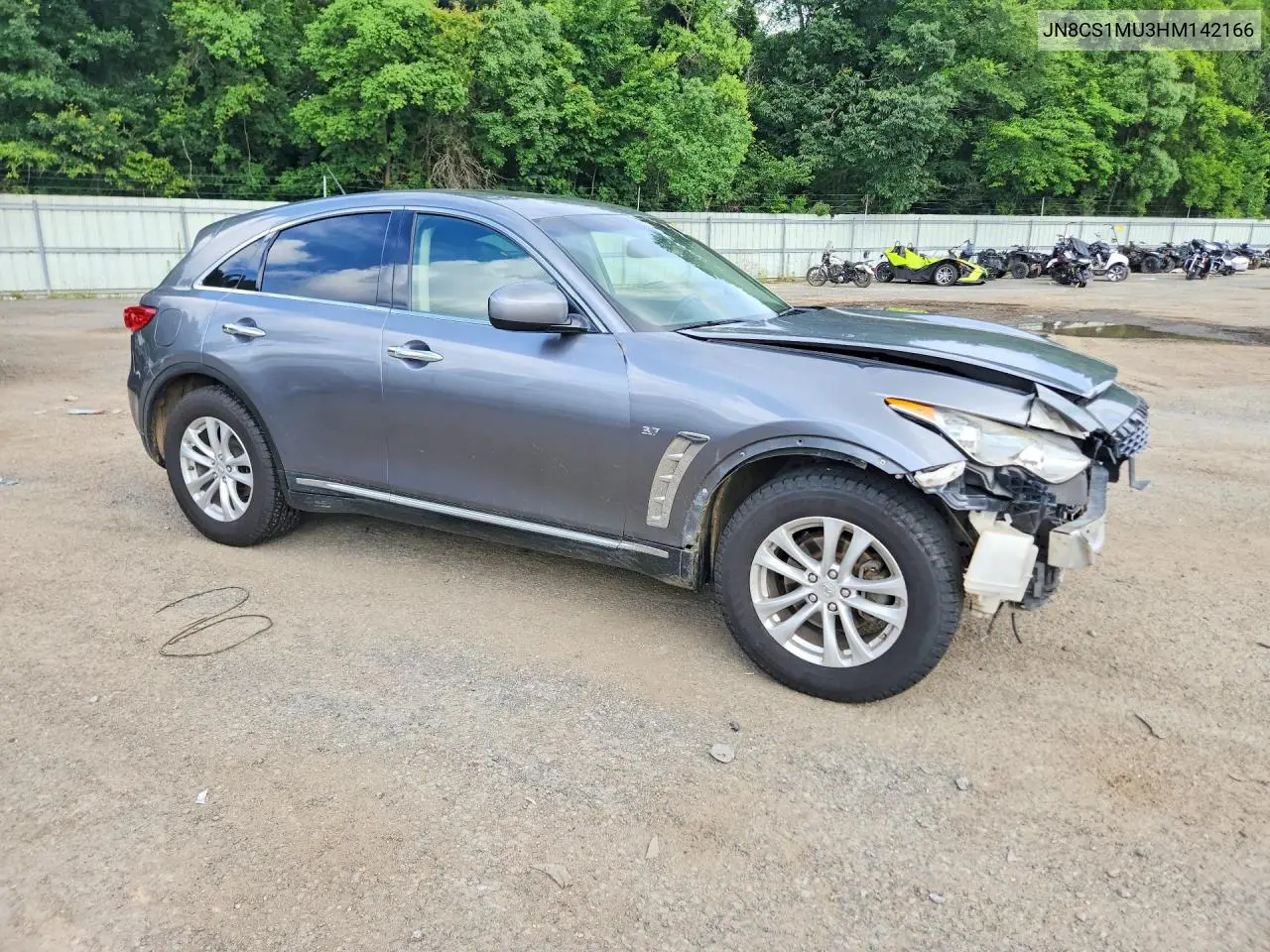 2017 Infiniti Qx70 Base VIN: JN8CS1MU3HM142166 Lot: 56439796