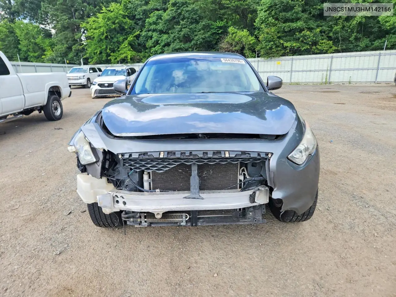 2017 Infiniti Qx70 Base VIN: JN8CS1MU3HM142166 Lot: 56439796
