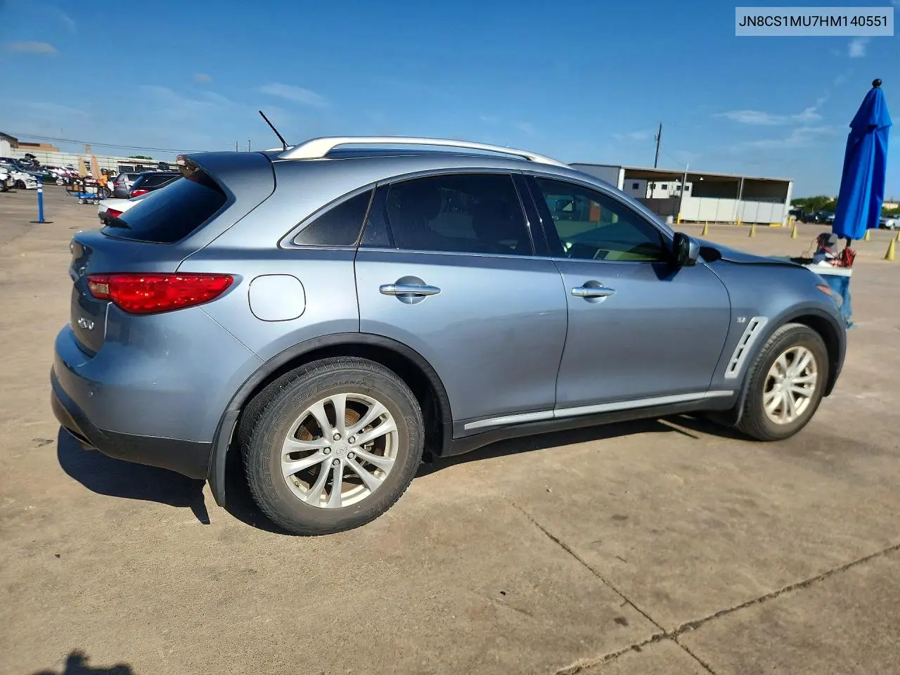 2017 Infiniti Qx70 Base VIN: JN8CS1MU7HM140551 Lot: 57139536