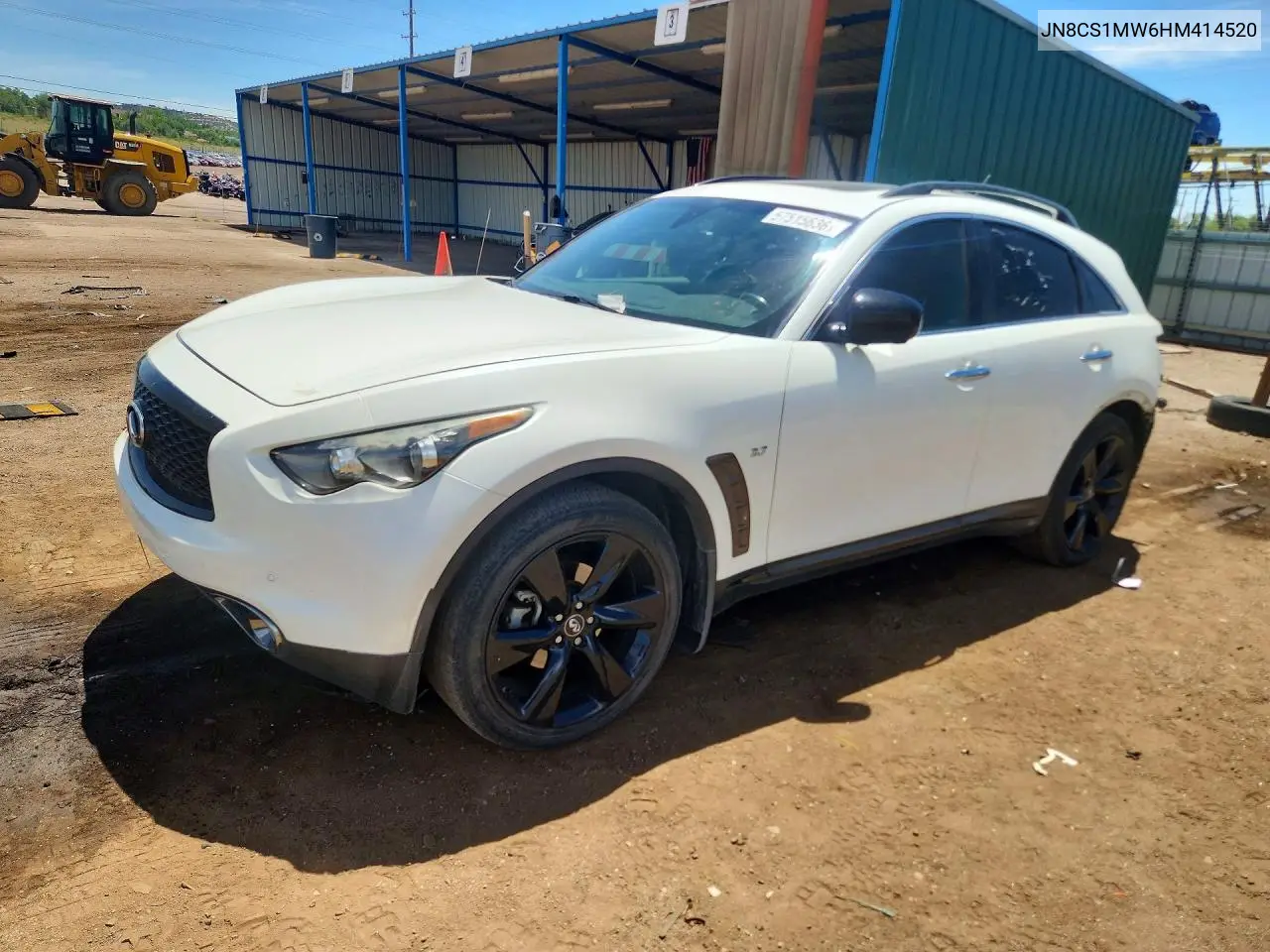 2017 Infiniti Qx70 Base VIN: JN8CS1MW6HM414520 Lot: 57515636