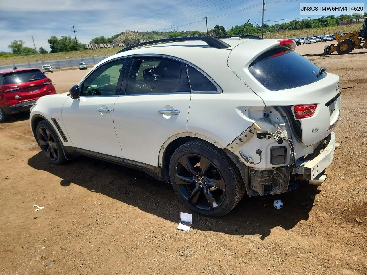 2017 Infiniti Qx70 Base VIN: JN8CS1MW6HM414520 Lot: 57515636