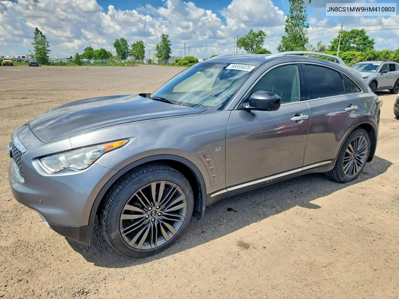 2017 Infiniti Qx70 Base VIN: JN8CS1MW9HM410803 Lot: 58555026