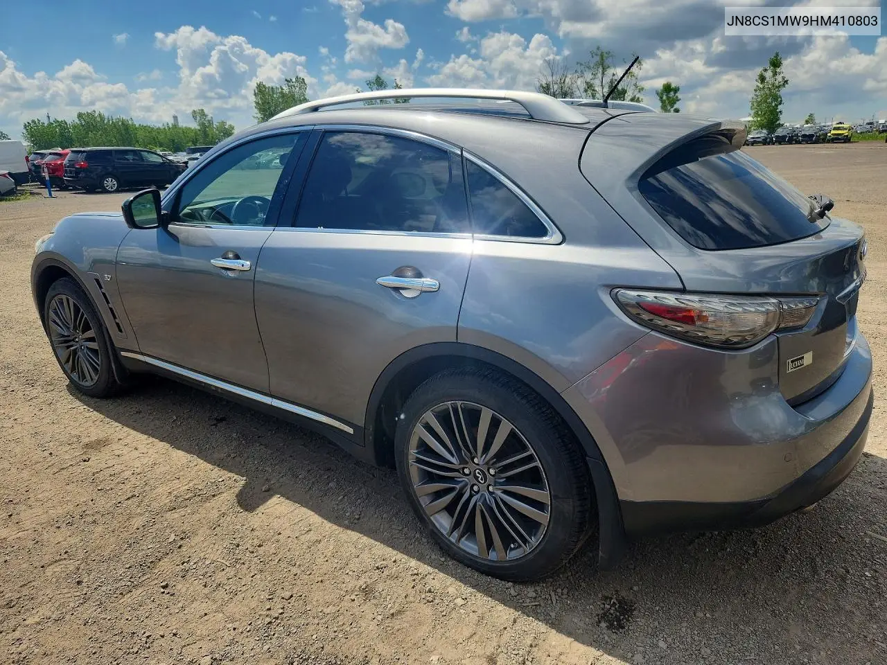2017 Infiniti Qx70 Base VIN: JN8CS1MW9HM410803 Lot: 58555026