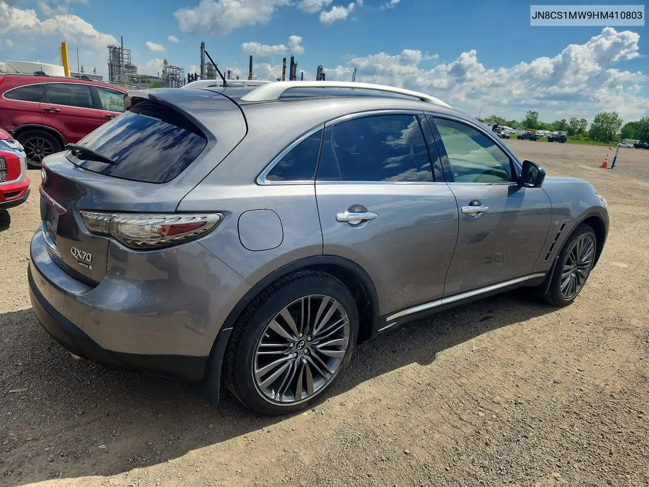 2017 Infiniti Qx70 Base VIN: JN8CS1MW9HM410803 Lot: 58555026
