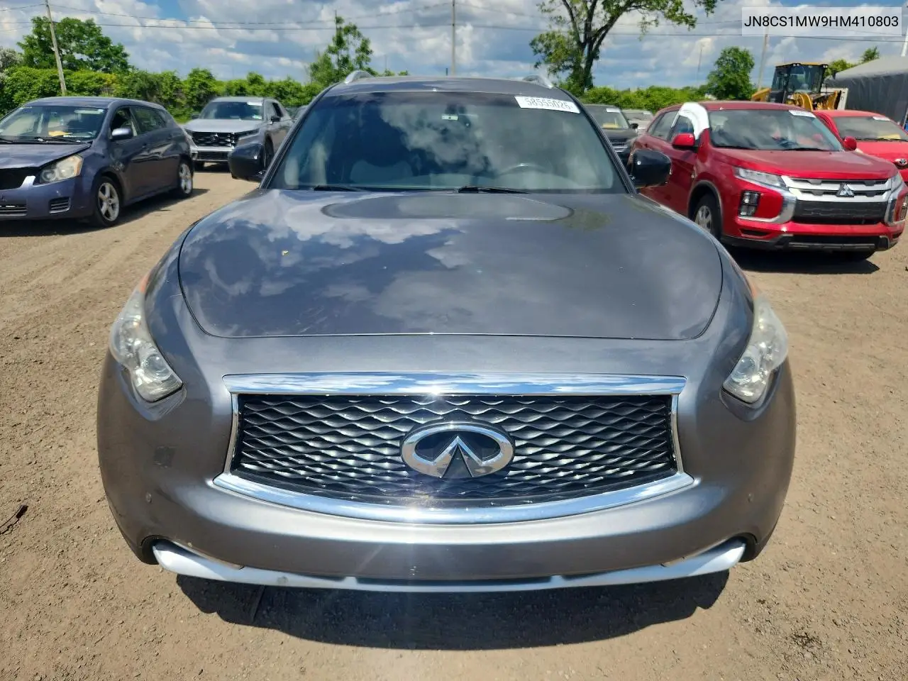 2017 Infiniti Qx70 Base VIN: JN8CS1MW9HM410803 Lot: 58555026