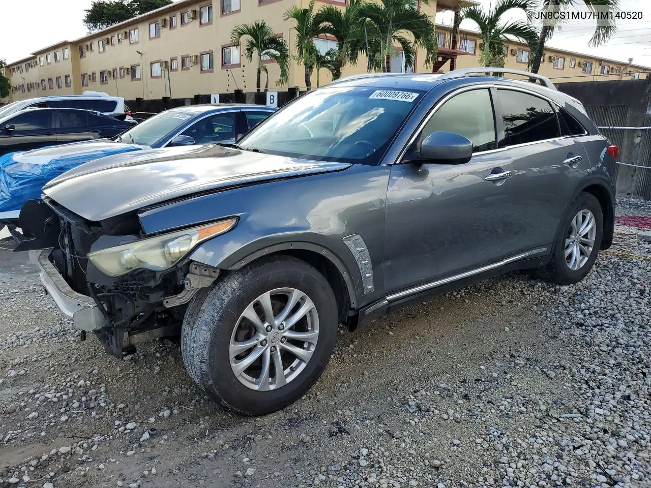 2017 Infiniti Qx70 Base VIN: JN8CS1MU7HM140520 Lot: 60009766