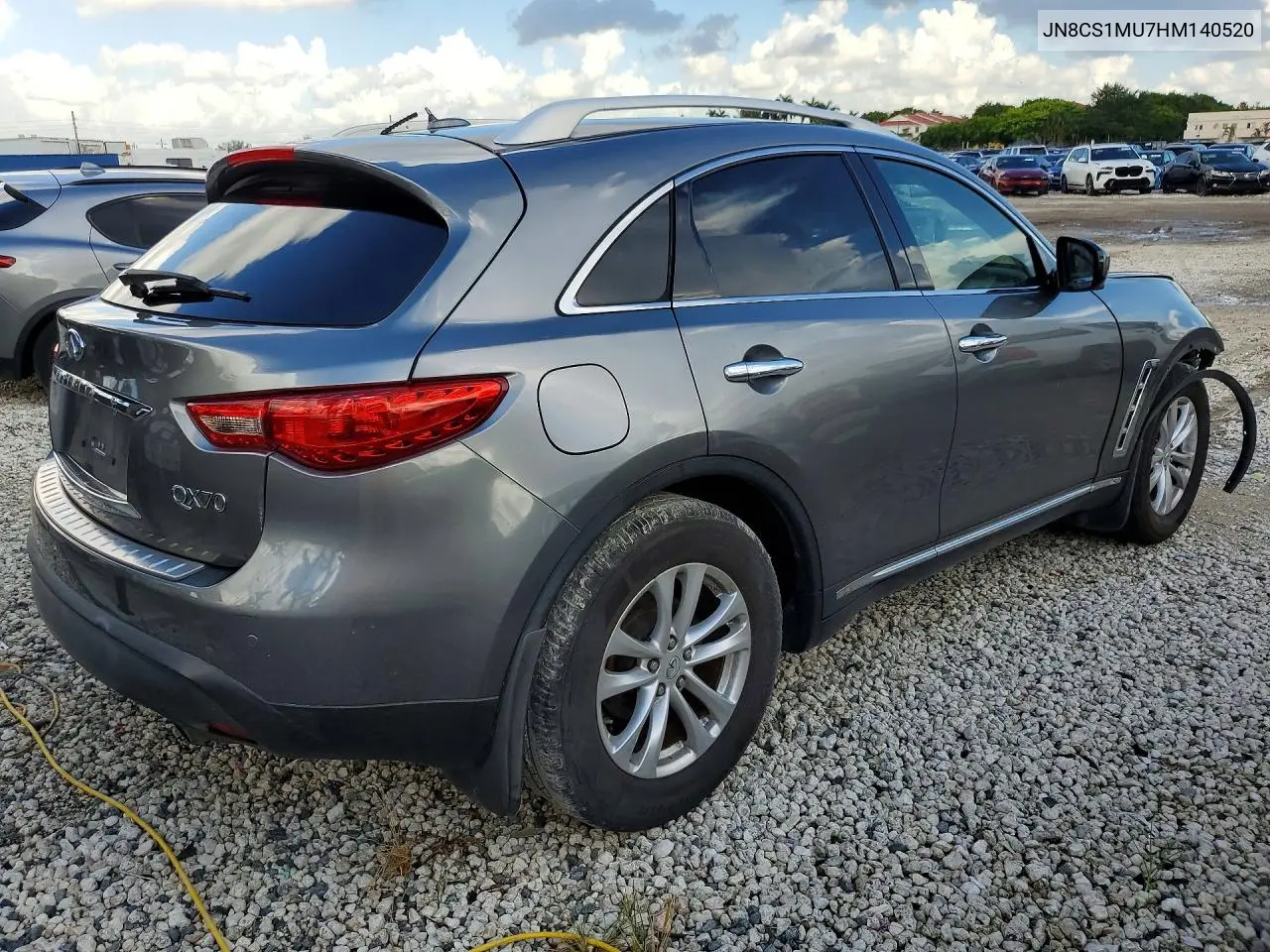 2017 Infiniti Qx70 Base VIN: JN8CS1MU7HM140520 Lot: 60009766