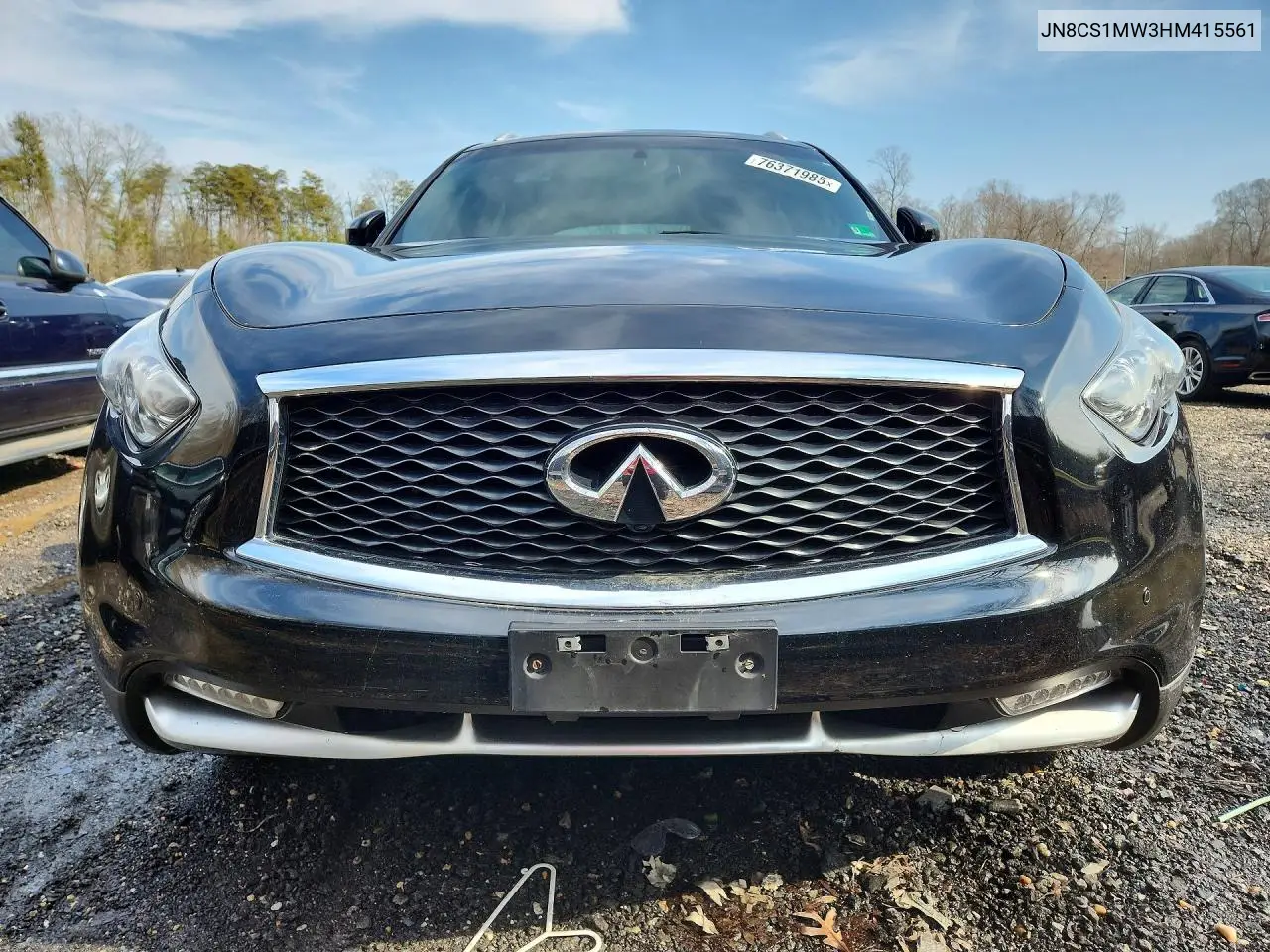 2017 Infiniti Qx70 VIN: JN8CS1MW3HM415561 Lot: 76371985